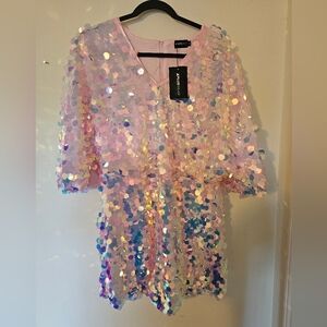 XL sequin romper. Perfect for The Eras Tour! 🩷💜